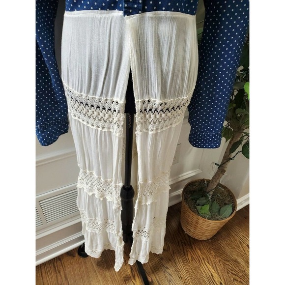 Women’s UPCYCLED REFASHIONED SHABBYCHIC BOHO Long Duster- Bust 44" - Picture 3 of 10